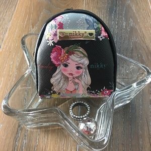 Nicole Lee Mini Boho Backpack Coin Purse&Key Ring